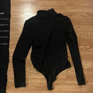 Black Turtleneck Bodysuit